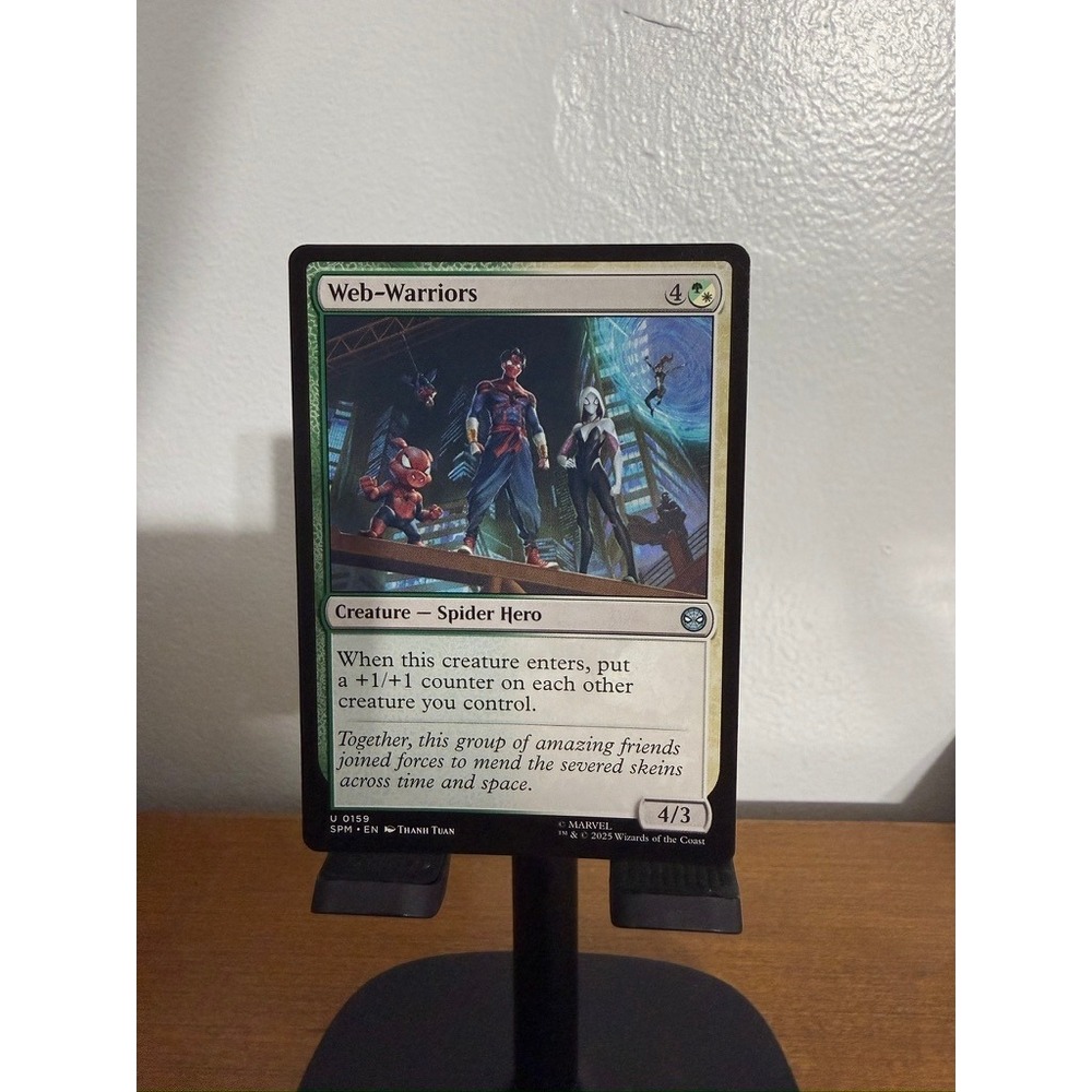Magic The Gathering Marvel Secret Lair Web-Warriors U 0159 Green White MTG Card